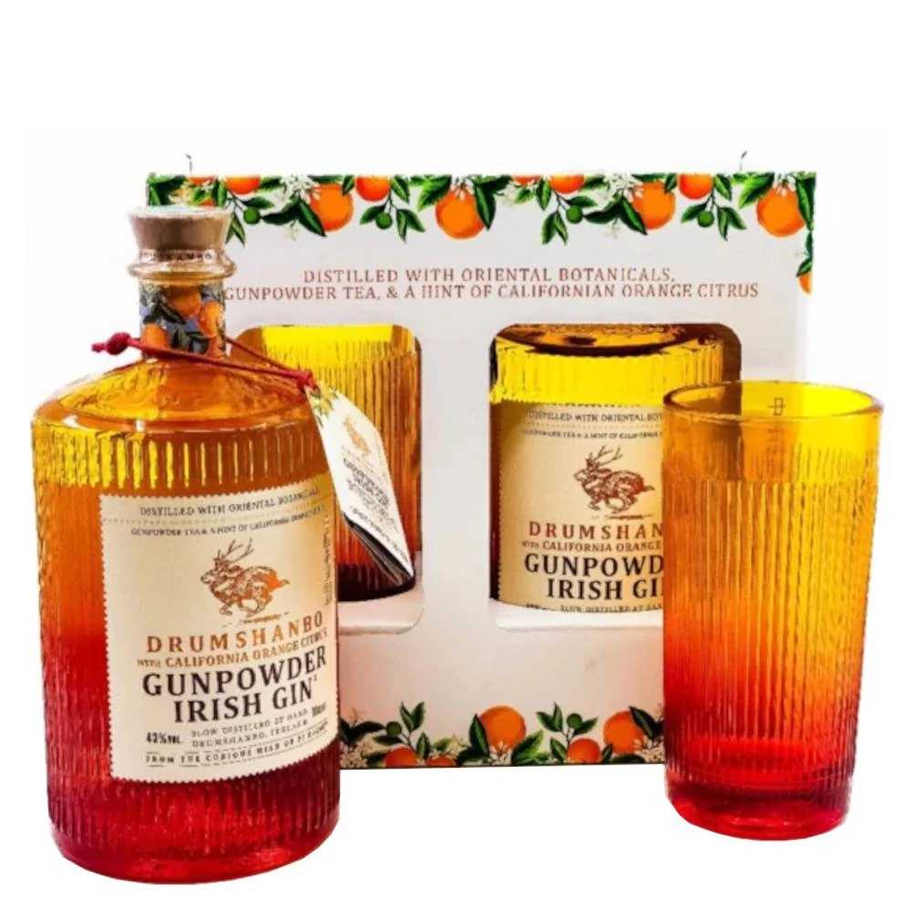 DRUMSHANBO Gunpowder Californian Orange Citrus gin + dd, pohár (0,7l - 43%)