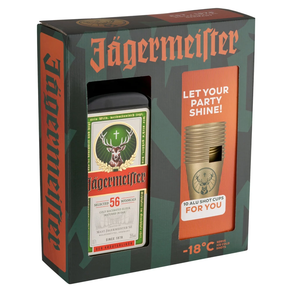 JAGERMEISTER likőr + dd, pohár (0,7l - 35%)