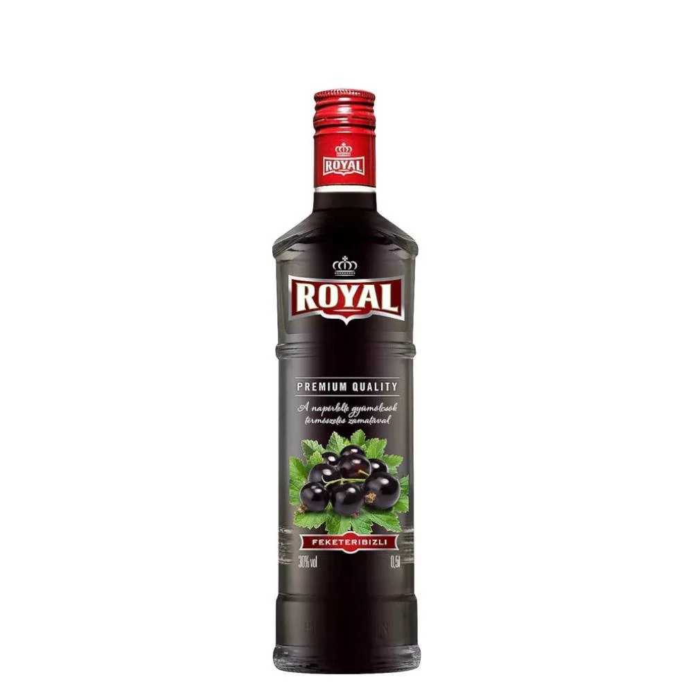 ROYAL VODKA Feketeribizli vodkalikőr (0,5l - 28%)