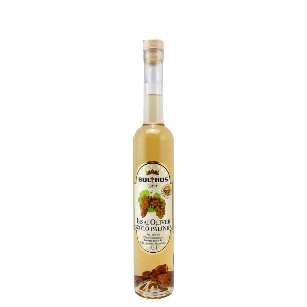 BOLYHOS Irsai Olivér ágyas pálinka (0,5l - 50%)