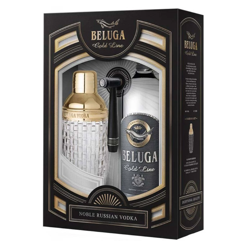 BELUGA Gold Line vodka + dd, shaker (0,7l - 40%)