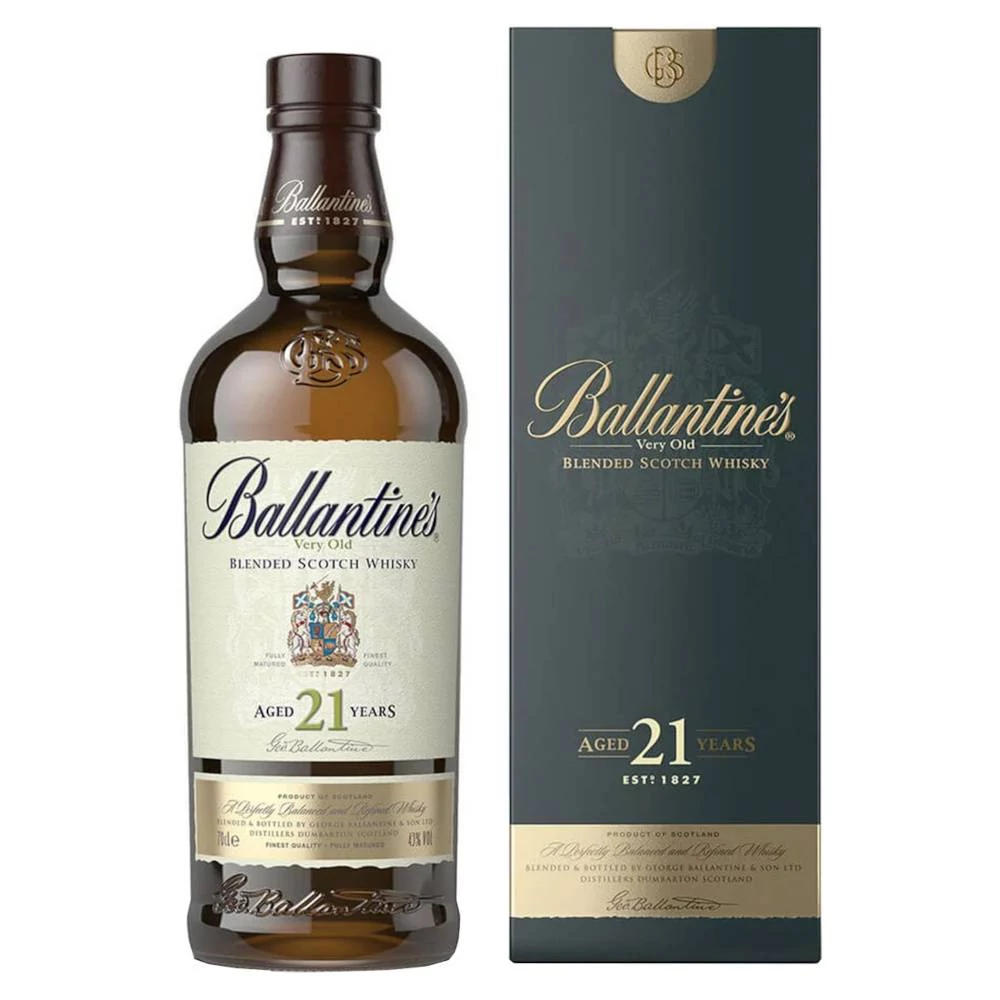 BALLANTINE'S 21 Years whisky + dd (0,7l - 40%)