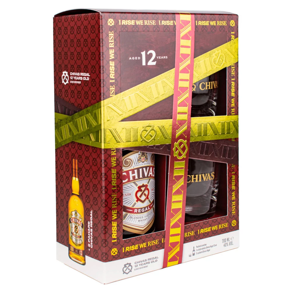 CHIVAS REGAL 12 Years whisky + dd, pohár (0,7l - 40%)