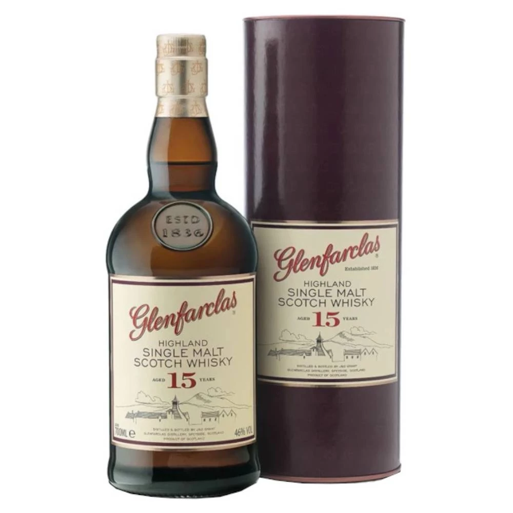 GLENFARCLAS 15 Years whisky + dd (0,7l - 46%)