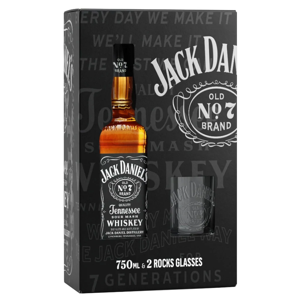 JACK DANIEL'S whisky + dd, pohár (0,7l - 40%)