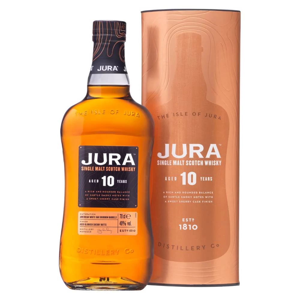 JURA 10 Years whisky + dd (0,7l - 40%)