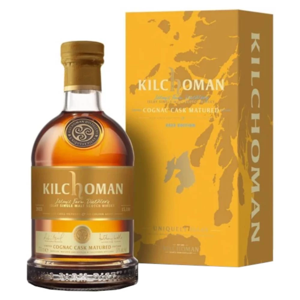 KILCHOMAN Cognac Cask Matured whisky + dd (0,7l - 50%)