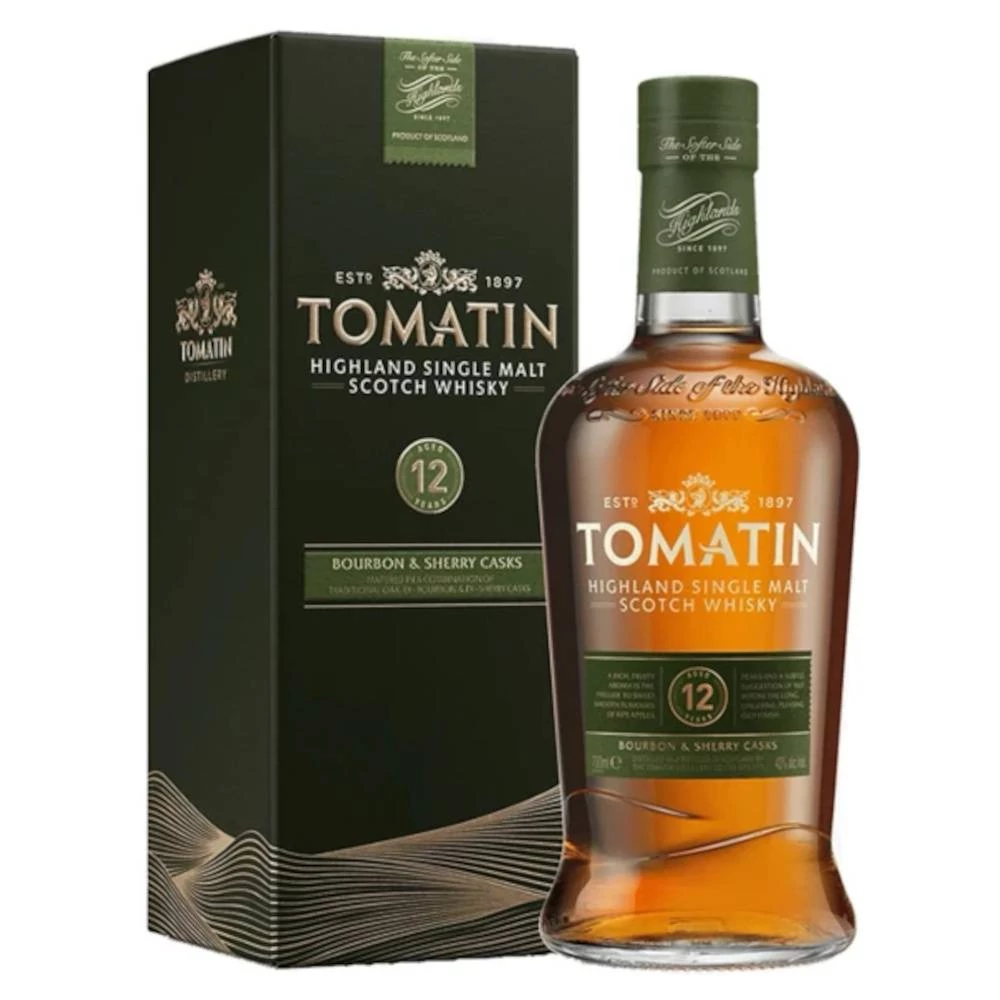 TOMATIN 12 Years whisky + dd (0,7l - 43%)